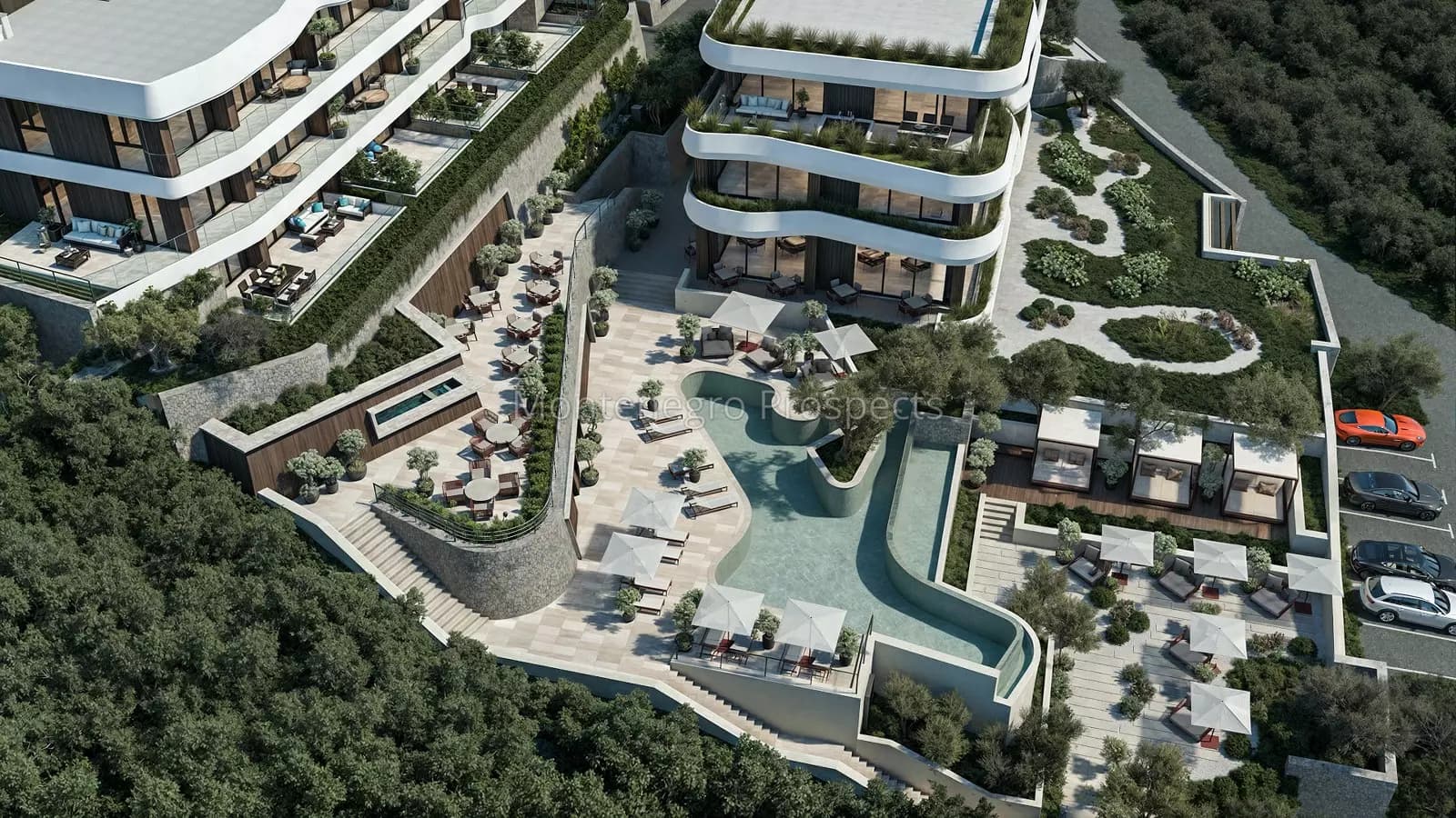 Novi ekskluzivni kompleks u izgradnji, Reževići