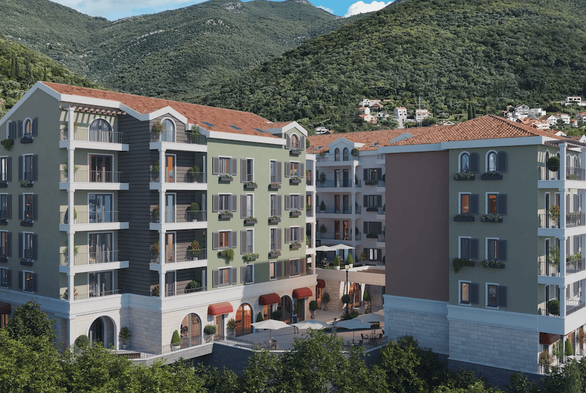 One-bedroom apartment in beautiful modern complex, Donja Lastva, Tivat