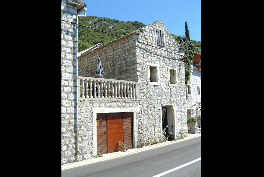 Waterfront Stone Ruin for Renovation, Strp, Kotor Bay